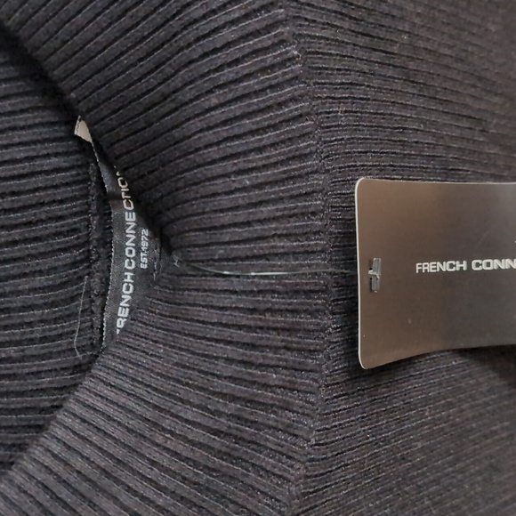 French Connection Charcoal Ribbed Sweater - Picture 4 of 5